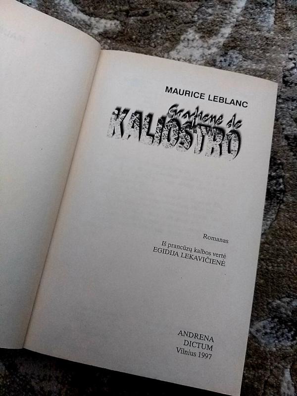 Grafienė de Kaliostro - Maurice Leblanc, knyga 5