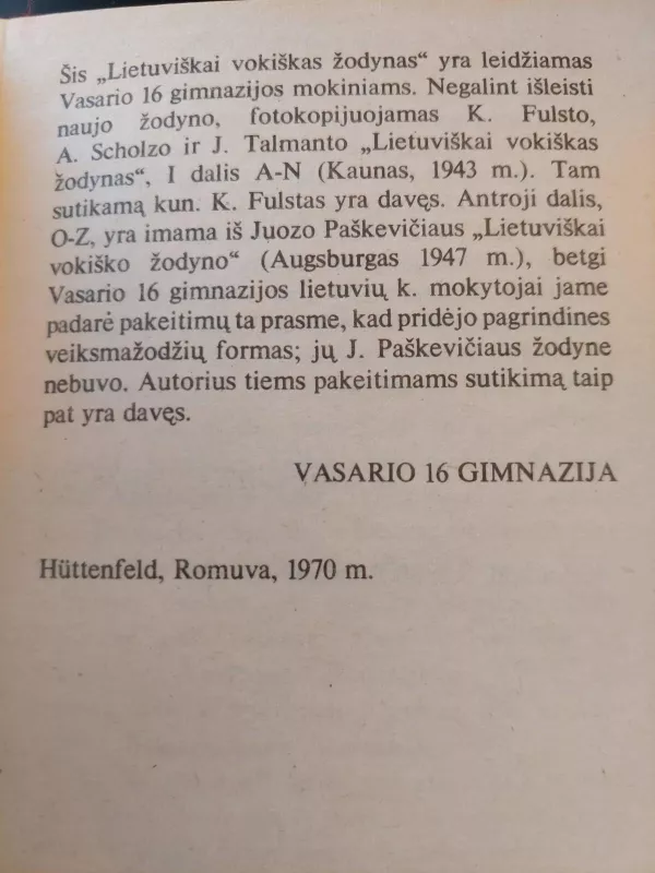 Lietuviškai vokiškas žodynas - Autorių Kolektyvas, knyga 3