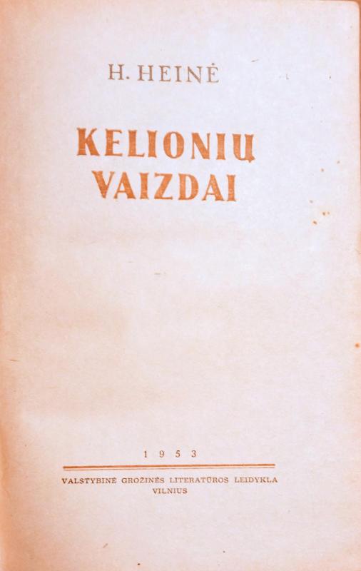 Kelionių vaizdai - Heinrich Heine, knyga 3