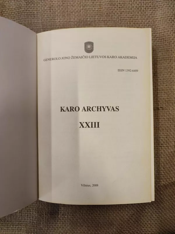 Karo archyvas (XVIII tomas) - Gintautas Surgailis, knyga