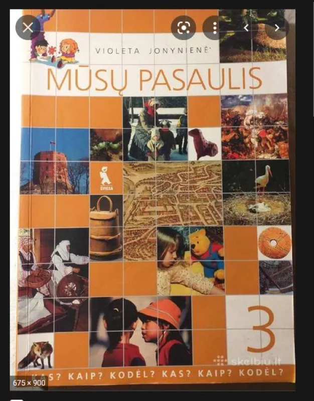 Mūsų pasaulis. Vadovėlis 3 klasei - Violeta Jonynienė, knyga