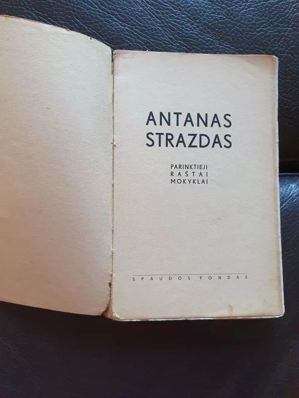 Parinktieji raštai mokykloms - Antanas Strazdas, knyga 2