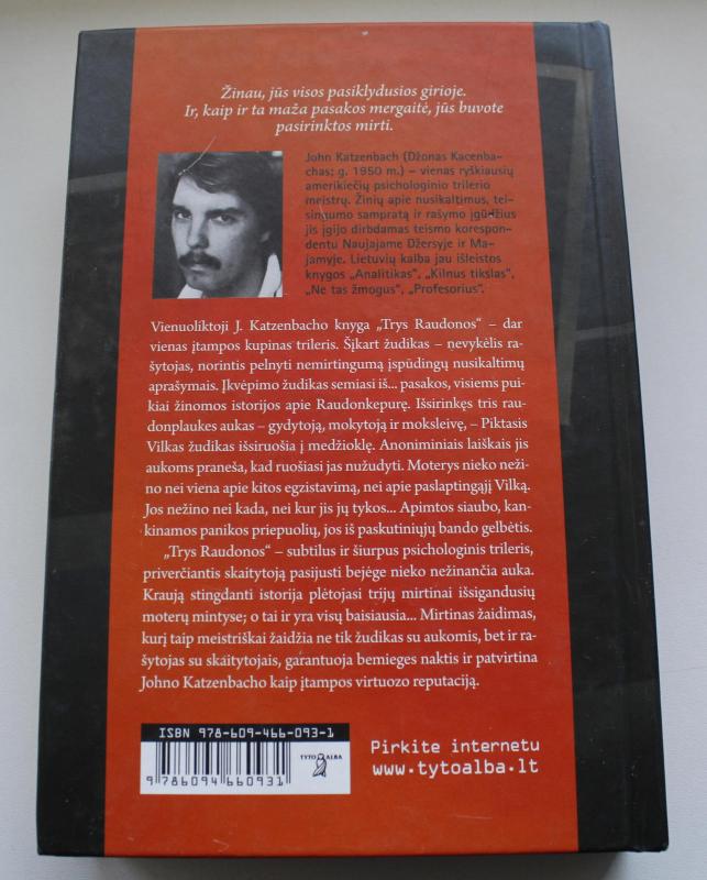 Trys Raudonos - John Katzenbach, knyga 3