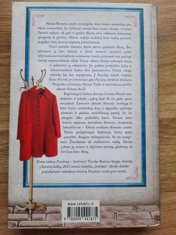 Vieną vakarą Paryžiuje - Nicolas Barreau, knyga 3