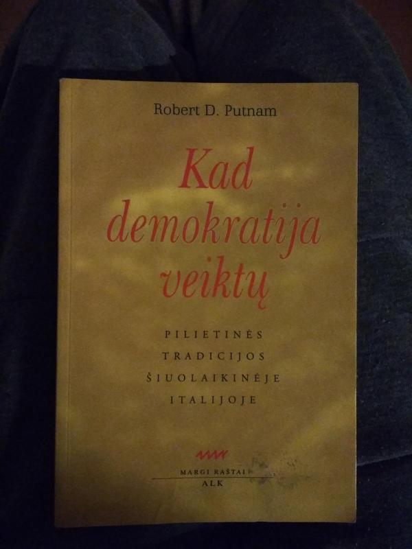 Kad demokratija veiktų - Robert D. Putnam, knyga 3