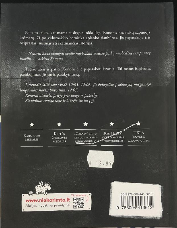 Septynios minutės po vidurnakčio - Patrick Ness, knyga 2