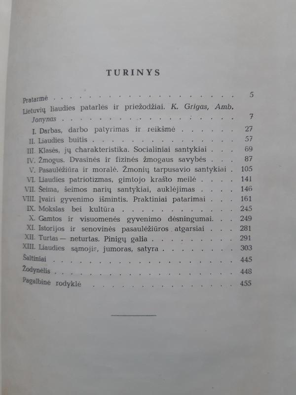 Patarlės ir priežodžiai - K. Grigas, knyga 4