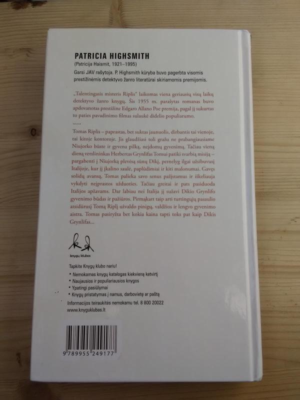Talentingasis misteris Riplis - Patricia Highsmith, knyga 4