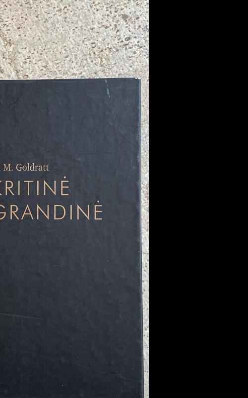 Kritinė grandinė - Eliyahu M. Goldratt, knyga 2