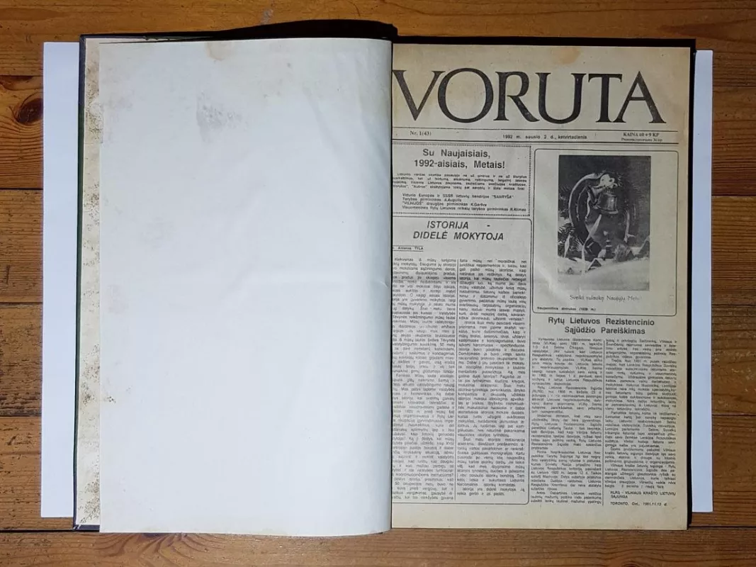 Voruta. Metų laikraštis. 1992 - Juozas Vercinkevičius, knyga 3