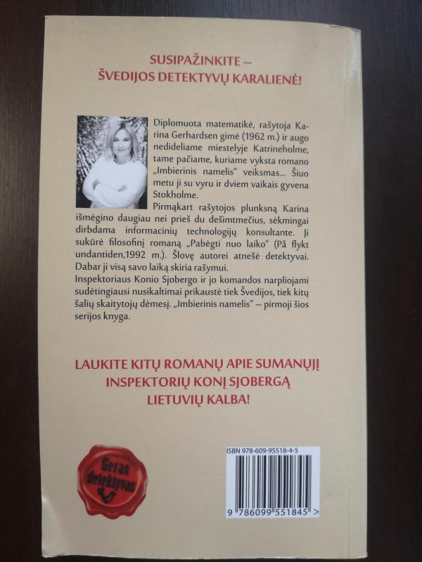 Imbierinis namelis - Carin Gerhardsen, knyga 2