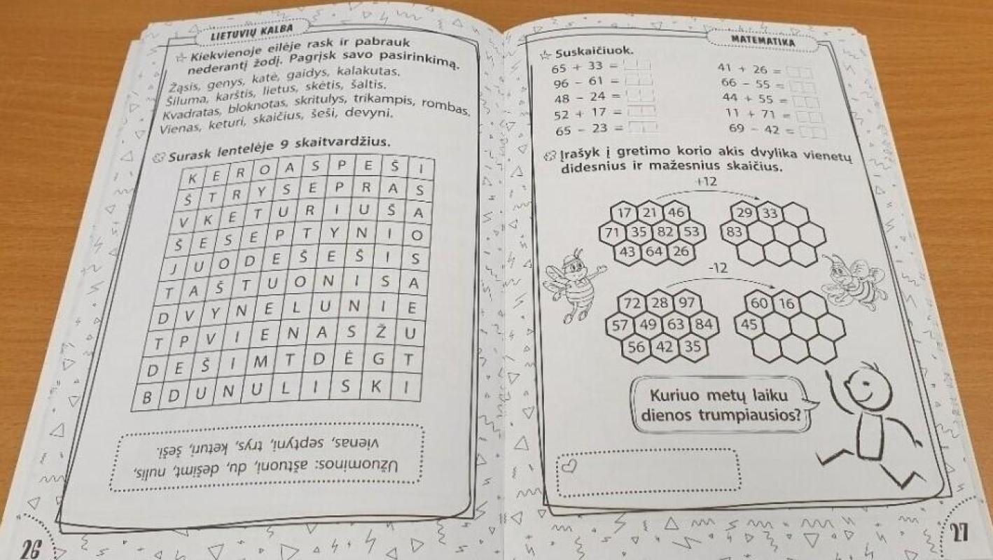PAPILDOMOS UŽDUOTYS ANTROKAMS. LIETUVIŲ KALBA, MATEMATIKA, PASAULIO PAŽINIMAS, ANGLŲ KALBA - Danguolė Straižienė, knyga 3