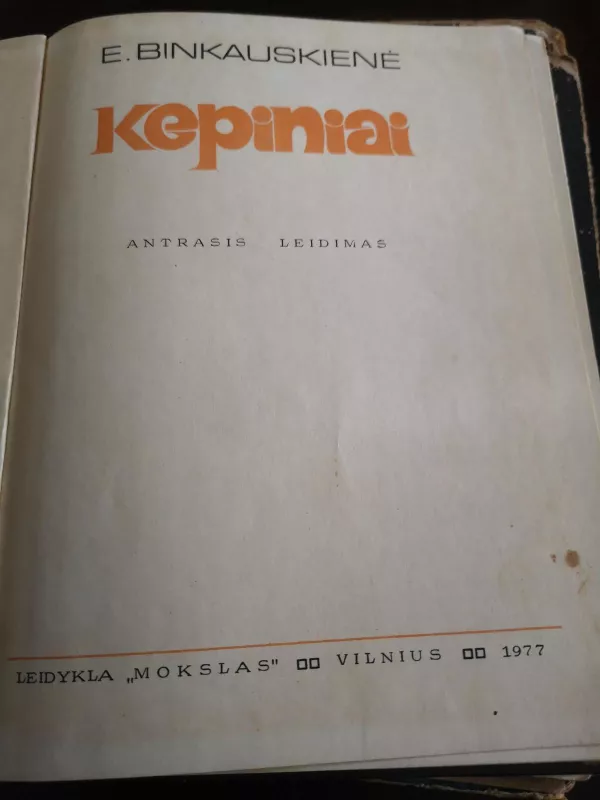Kepiniai - E. Binkauskienė, knyga 2