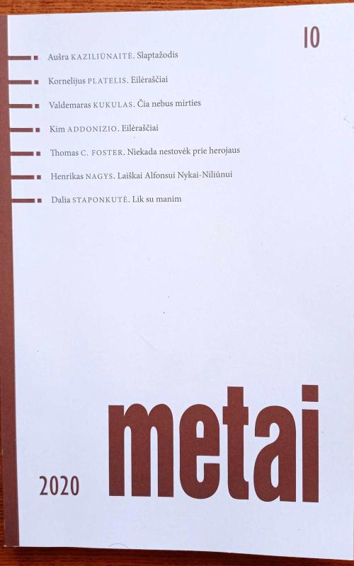Metai, 2020 m. Nr. 10 - Autorių Kolektyvas, knyga 2