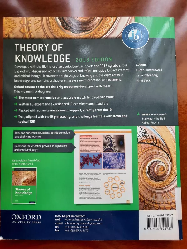 THEORY OF KNOWLEDGE - Autorių Kolektyvas, knyga 3