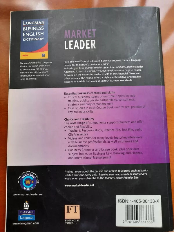 Market Leader: Advanced Business English Course Book - Autorių Kolektyvas, knyga 3