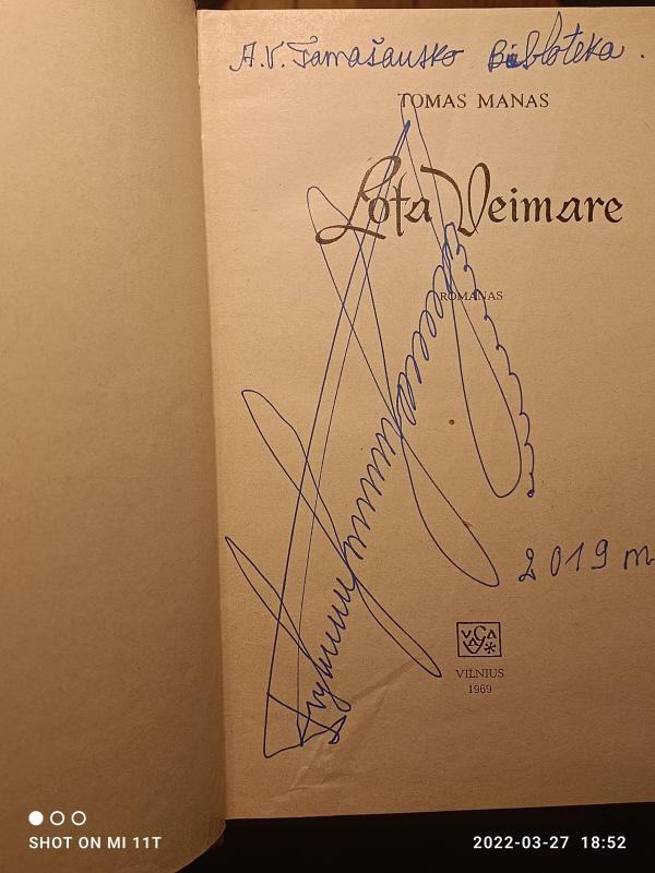 Lota Veimare - Tomas Manas, knyga 2