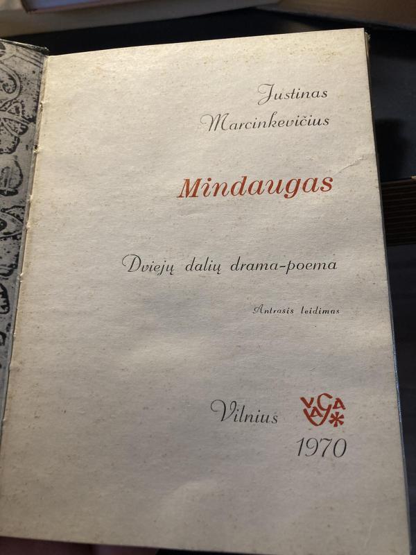Mindaugas - Justinas Marcinkevičius, knyga