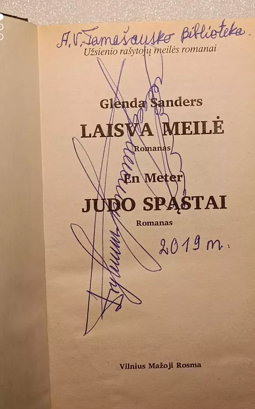 Laisva meilė. Judo spąstai - Glenda Sanders, knyga