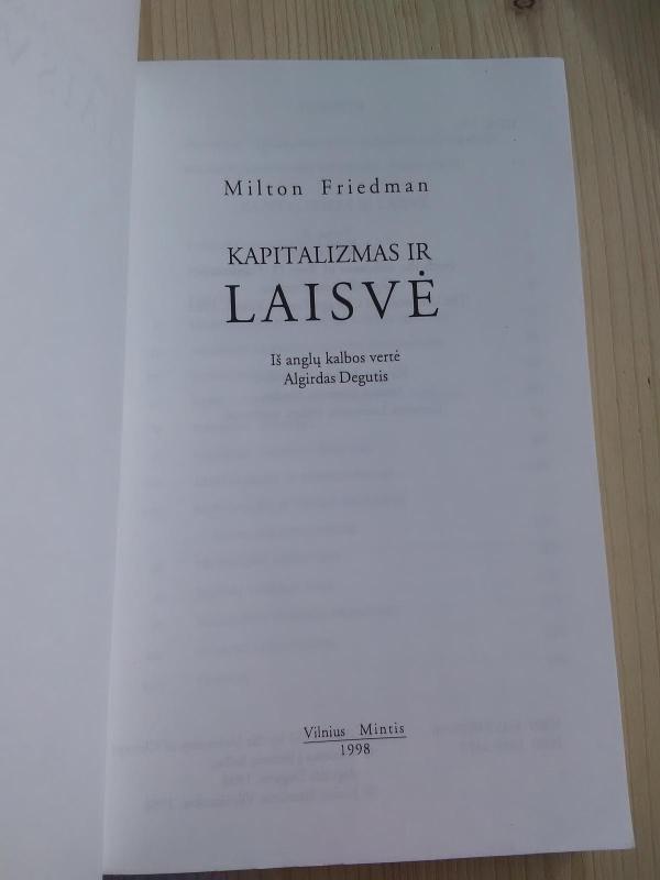 Kapitalizmas ir laisvė - Milton Friedman, knyga 4