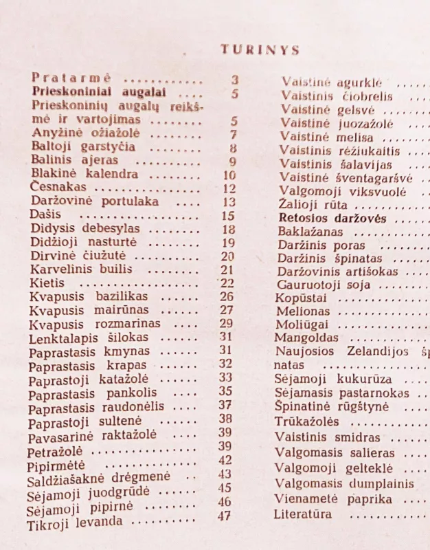 Prieskoniniai augalai ir retosios daržovės - P. Mikšionis, S.  Dagytė, knyga 3