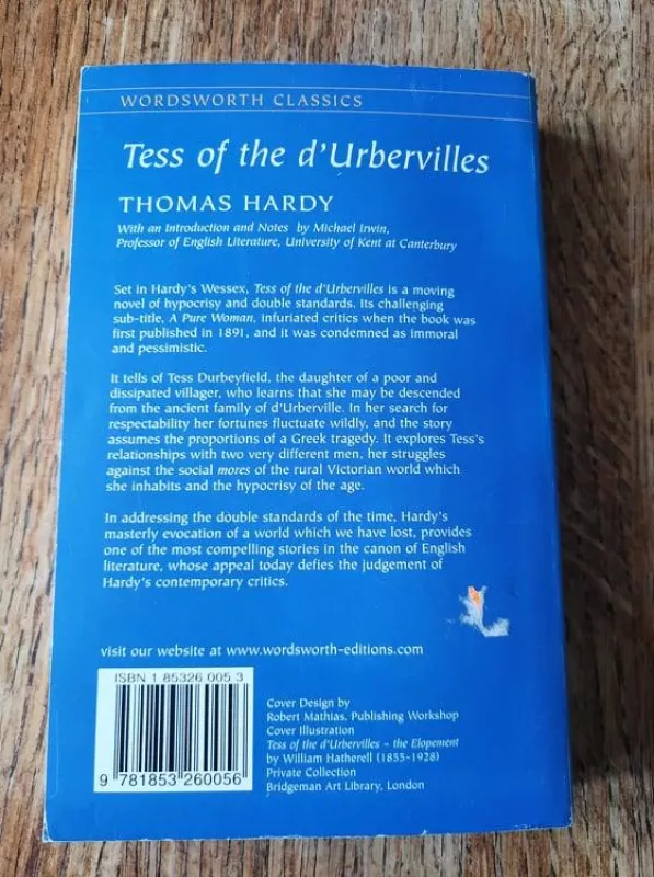 Tess of the d'Urbervilles - Thomas Hardy, knyga 3