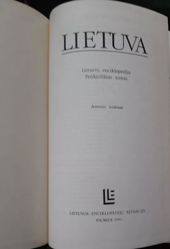 Lietuva: lietuvių enciklopedija (15 tomas) - Autorių Kolektyvas, knyga 3