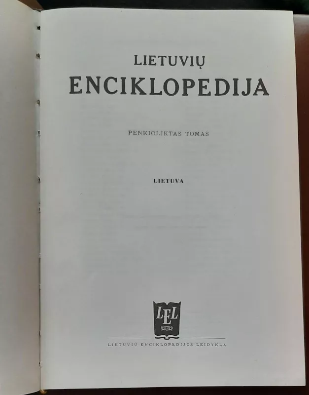 Lietuva: lietuvių enciklopedija (15 tomas) - Autorių Kolektyvas, knyga 2