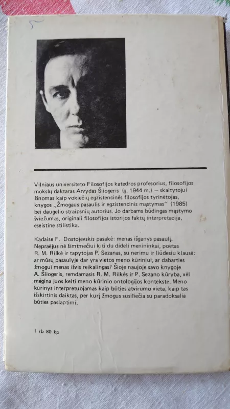 Daiktas ir menas - Arvydas Šliogeris, knyga