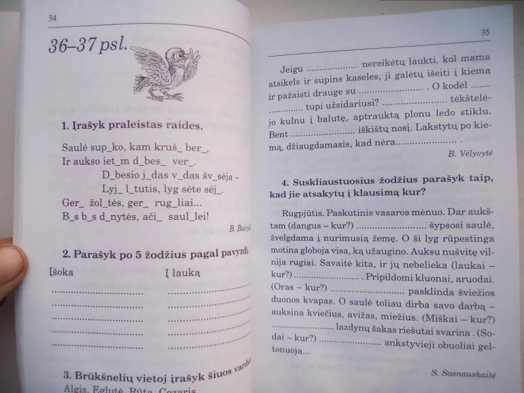 Lietuvių kalbos pratimai ir užduotys (3 klasei 1 sąsiuvinis) - Bronė Gedrimienė, knyga 3