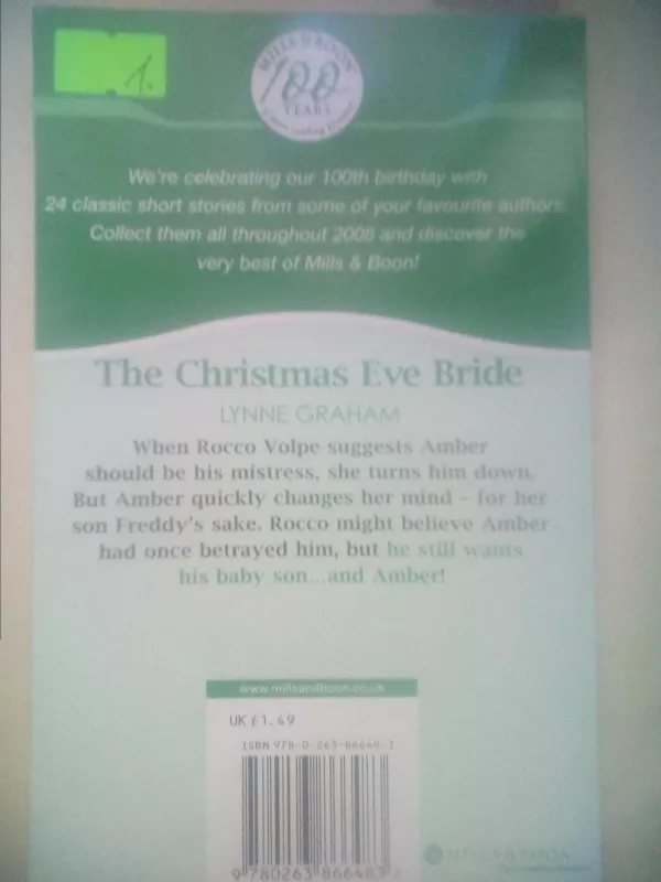 The christmas eve bride - Lynne Graham, knyga 3