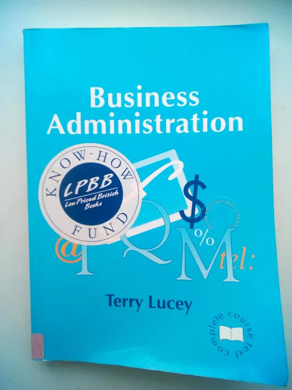 Business Administration - Terry Lucey, knyga 2