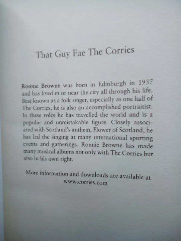 That guy fae the corries - Ronnie Browne, knyga 4