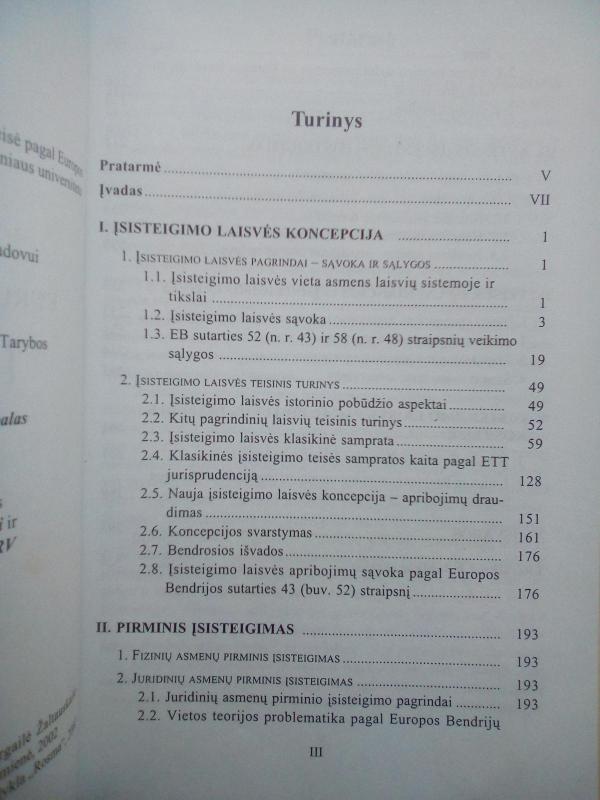 Laisvas asmenų judėjimas pagal Europos bendrijos teisę: Įsisteigimo teisė - Autorių Kolektyvas, knyga 4