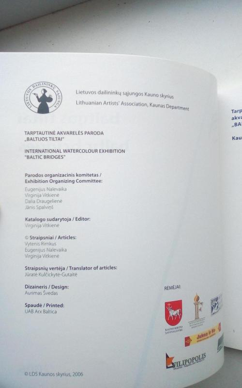 Tarptautinė akvarelės paroda Baltijos tiltai - Autorių Kolektyvas, knyga 2