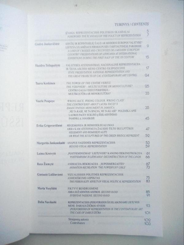 Reprezentacijos iššūkiai - Autorių Kolektyvas, knyga 3