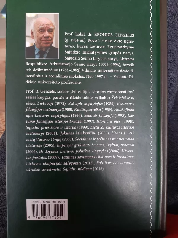 Lietuvos kultūros istorija - Bronius Genzelis, knyga 3