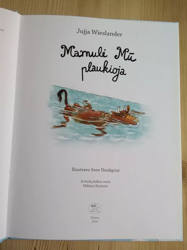 Mamulė Mū plaukioja - Jujja Wieslander, knyga 4