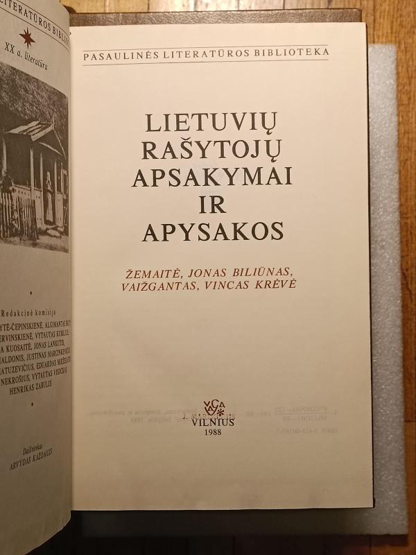 Lietuvių rašytojų apsakymai ir apysakos - Autorių Kolektyvas, knyga 2