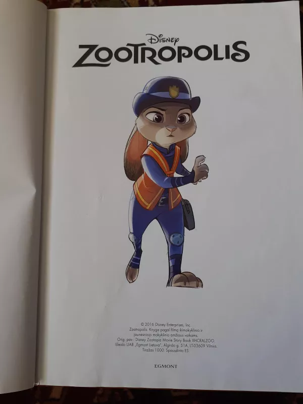 Zootropolis - Walt Disney, knyga