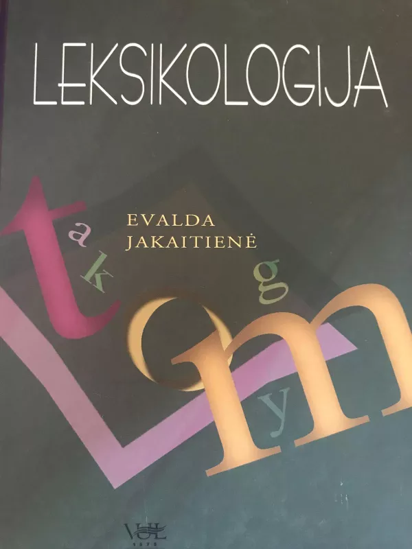 Leksikologija - Evalda Jakaitienė, knyga