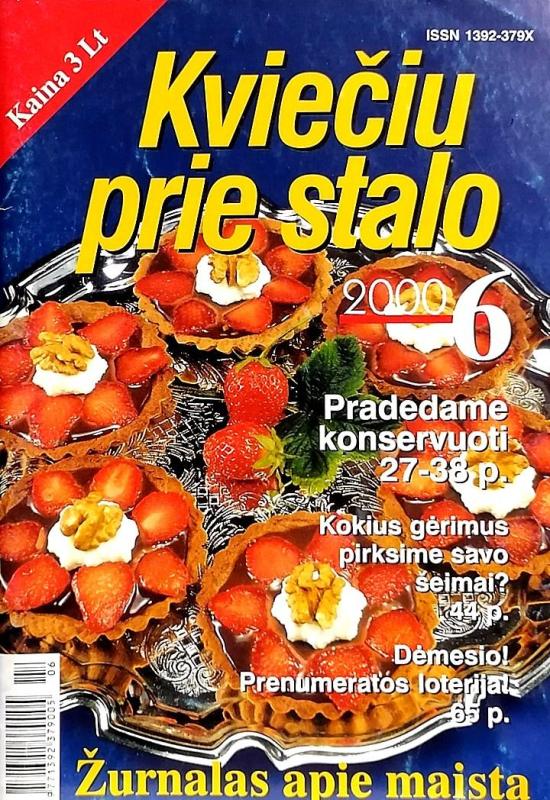 Kviečiu prie stalo, 2000 m., Nr. 6 - Autorių Kolektyvas, knyga 3