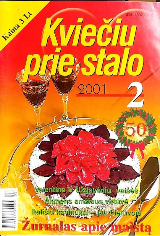 Kviečiu prie stalo, 2001 m., Nr.2 - Autorių Kolektyvas, knyga 3