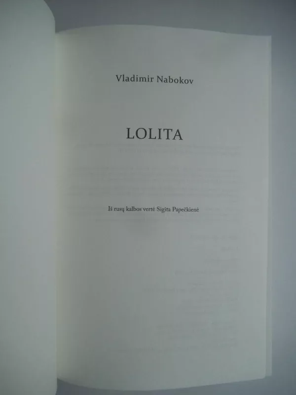 Lolita - Vladimiras Nabokovas, knyga 3