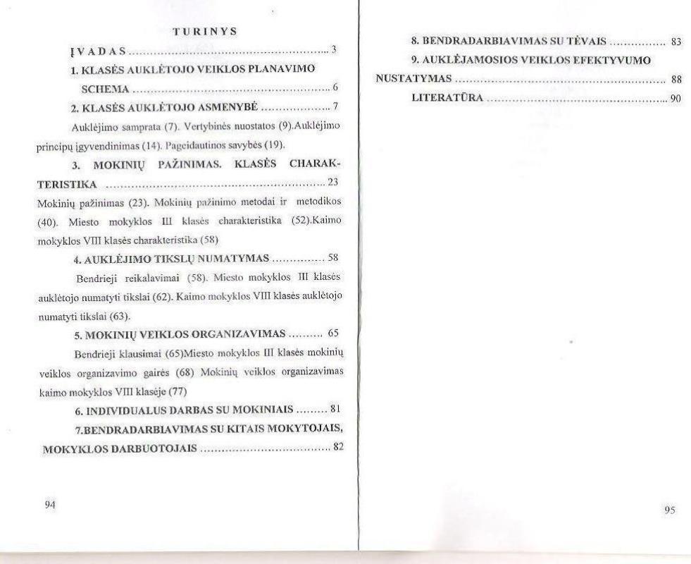 Klasės auklėtojo veiklos planavimo gairės - Virginija Savickytė, knyga 3