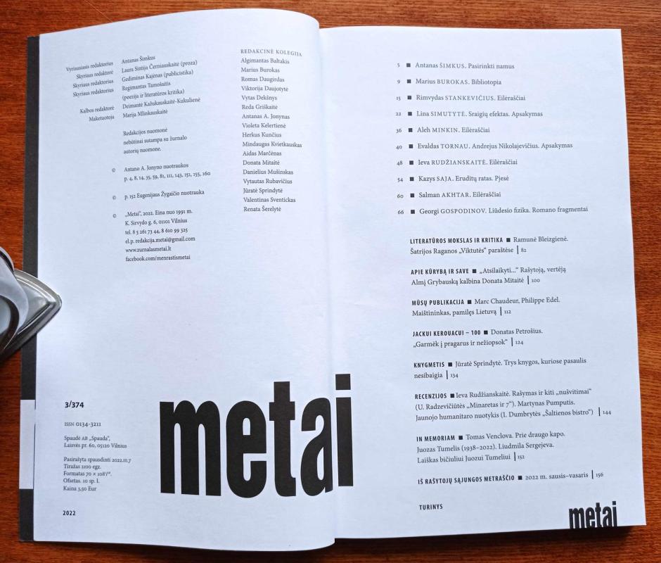 Metai, 2022 m. Nr. 3 - Autorių Kolektyvas, knyga 4