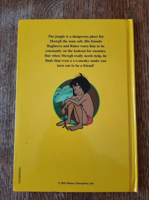 The Jungle Book. Mowgli and Kaa the Python - Walt Disney, knyga 3