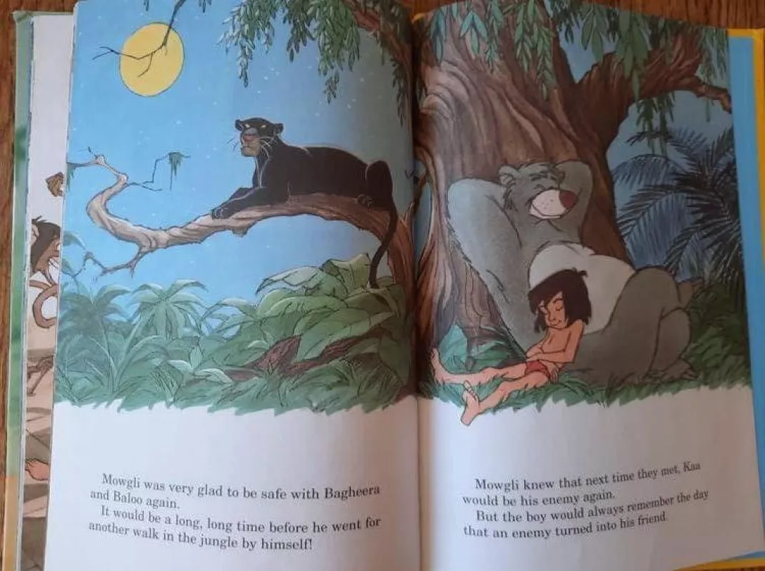 The Jungle Book. Mowgli and Kaa the Python - Walt Disney, knyga 5