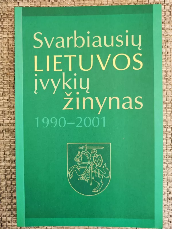 Svarbiausių Lietuvos įvykių žinynas 1990-2001 m. - Saulius Spurga, knyga 3