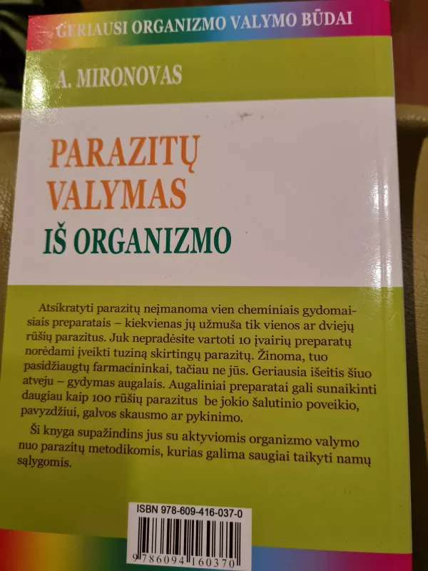 Parazitų valymas iš organizmo - A. Mironovas, knyga